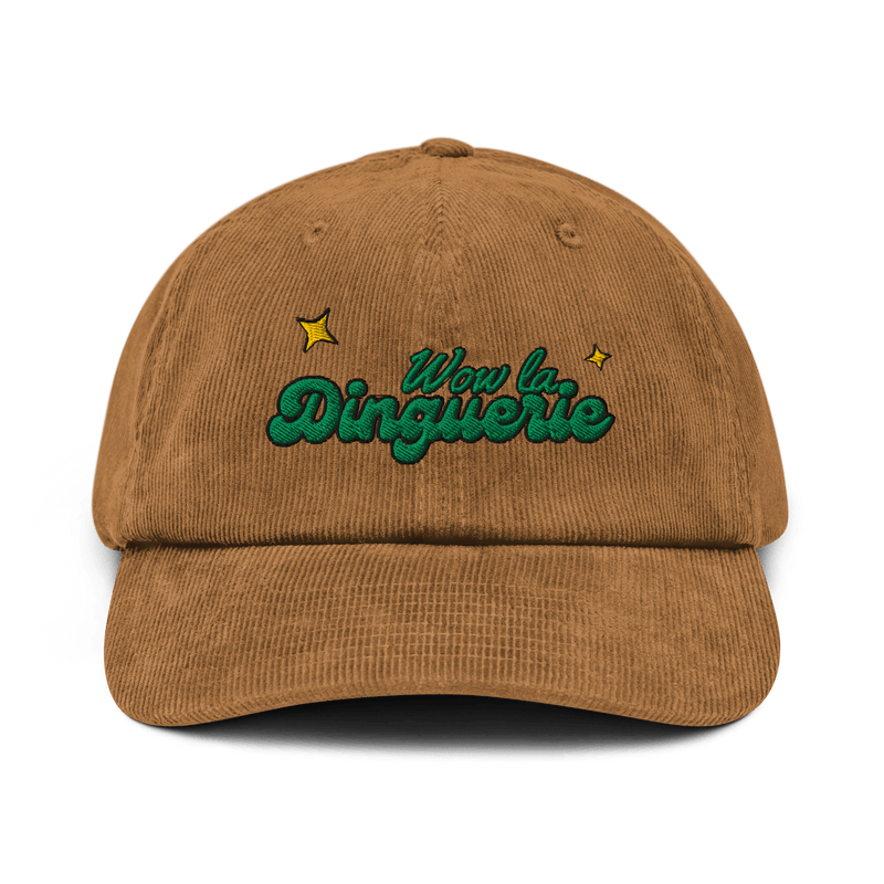 🧢 Casquette « La Dinguerie » – Velours Côtelé Camel - Maison Maitre