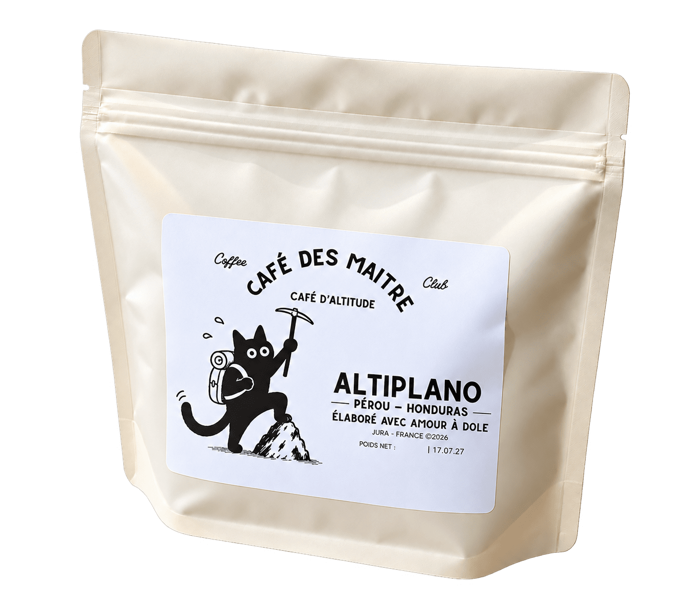 Paquet de café Altiplano Maison Maitre