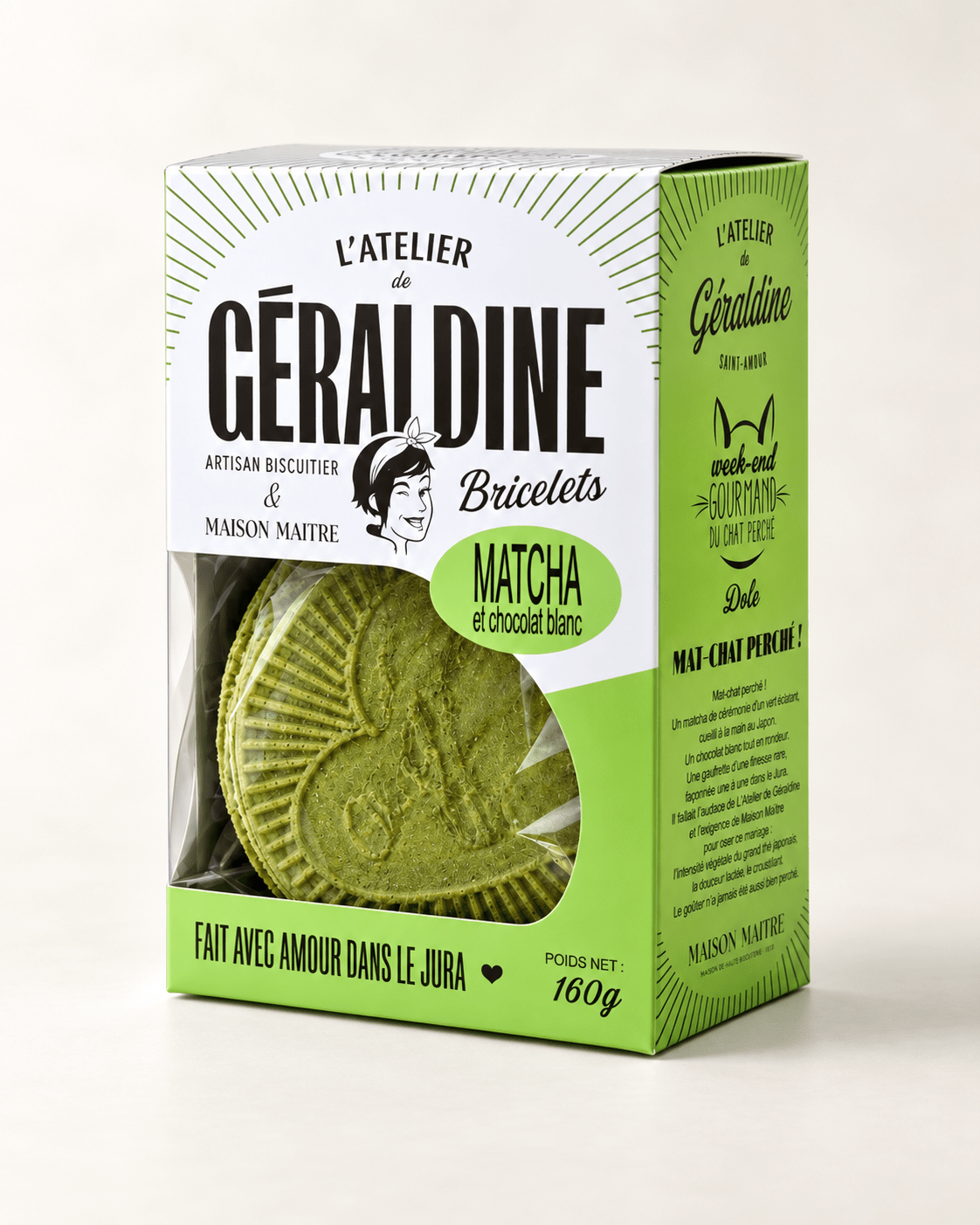 Bricelets matcha et chocolat blanc en édition limitée